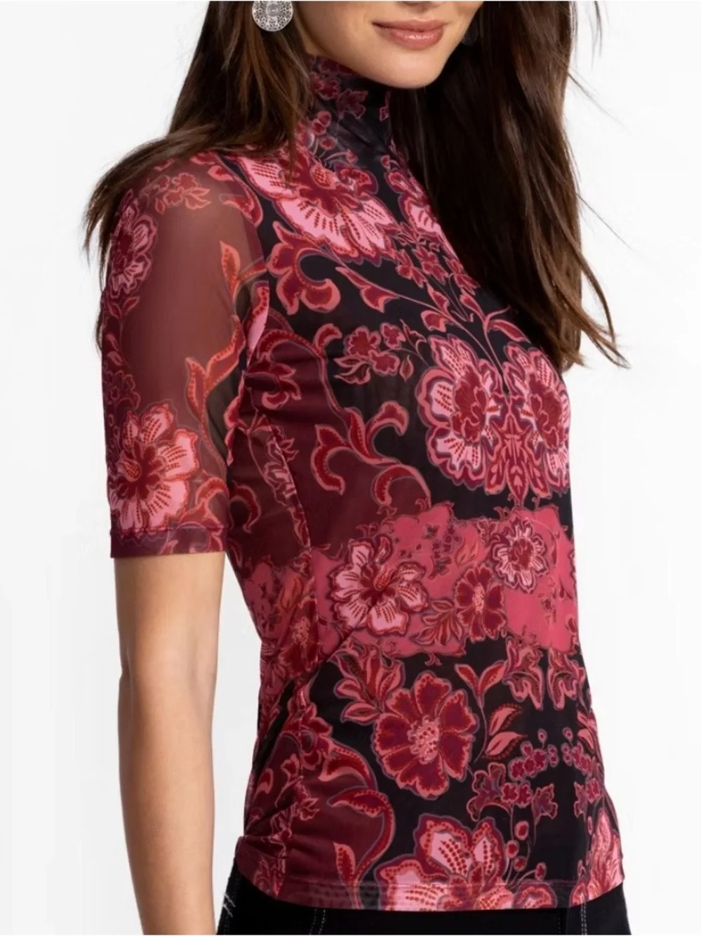 NWT JOHNNY WAS MESH ELBOW SLEEVE MOCK NECK reg $138 size XXL - Picture 3 of 10